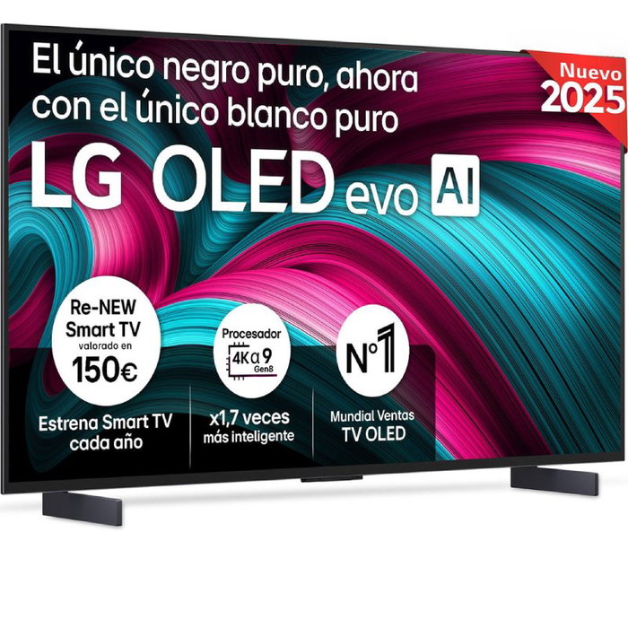 LG OLED evo AI OLED42C54LA.AEU 42 pulg. 4K Ultra HD Smart TV Negro